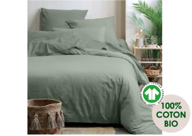 Housse de Couette Coton BIO KAKI