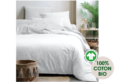 Housse de Couette Coton BIO BLANCHE