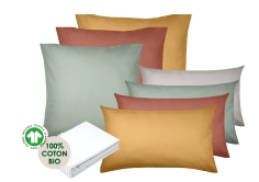 Draps housse ou Taie d'Oreiller Coton BIO