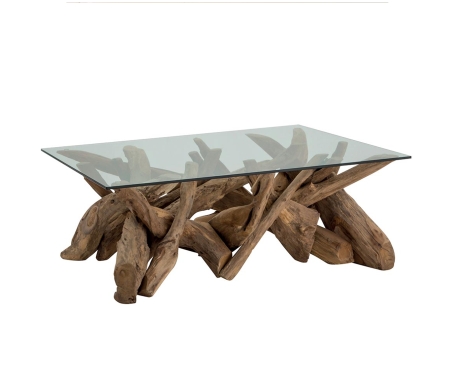 Table basse racine Teck