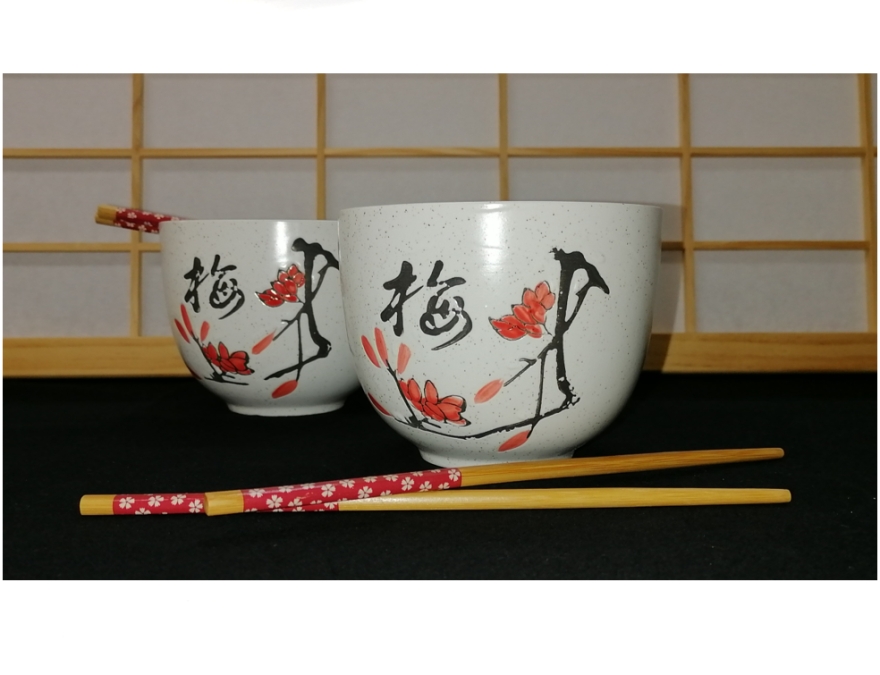 Bols + baguettes cerisier